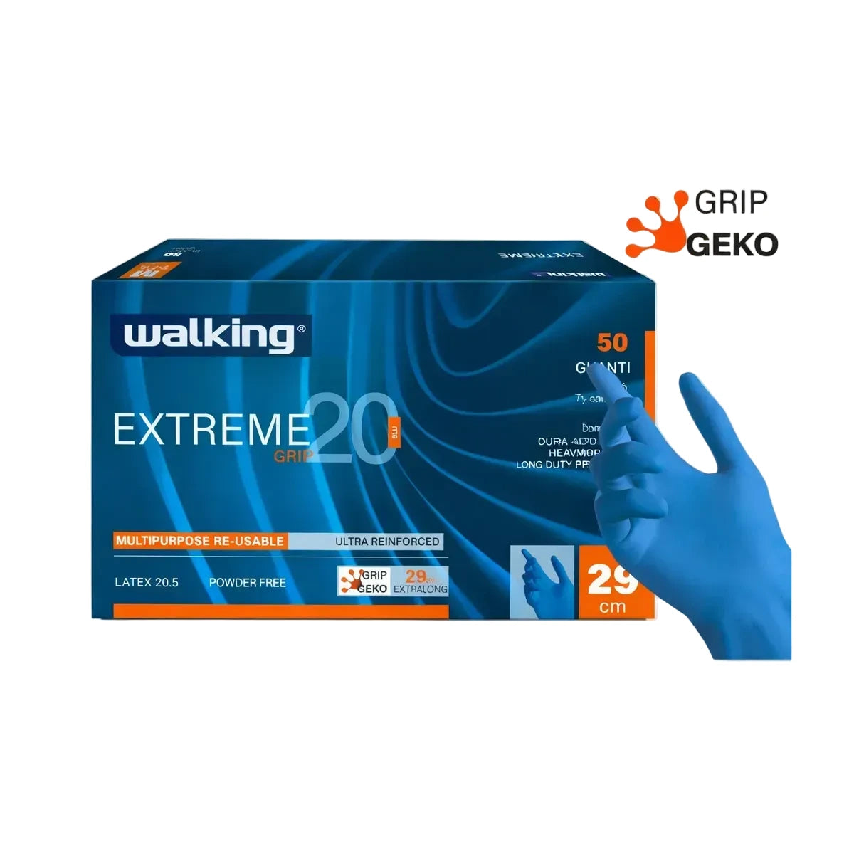 Extreme guanto in lattice spessorato monouso 50 pz - WALKING